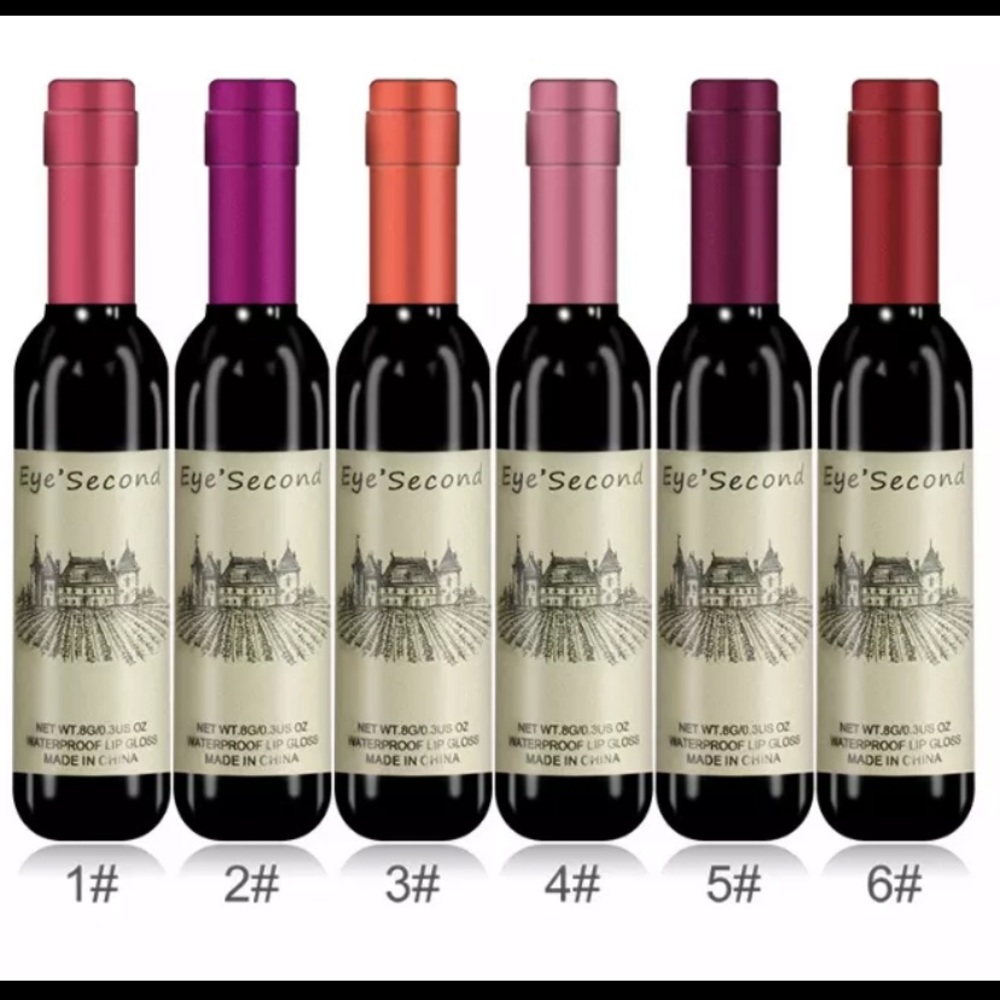 Wine bottle lipgloss